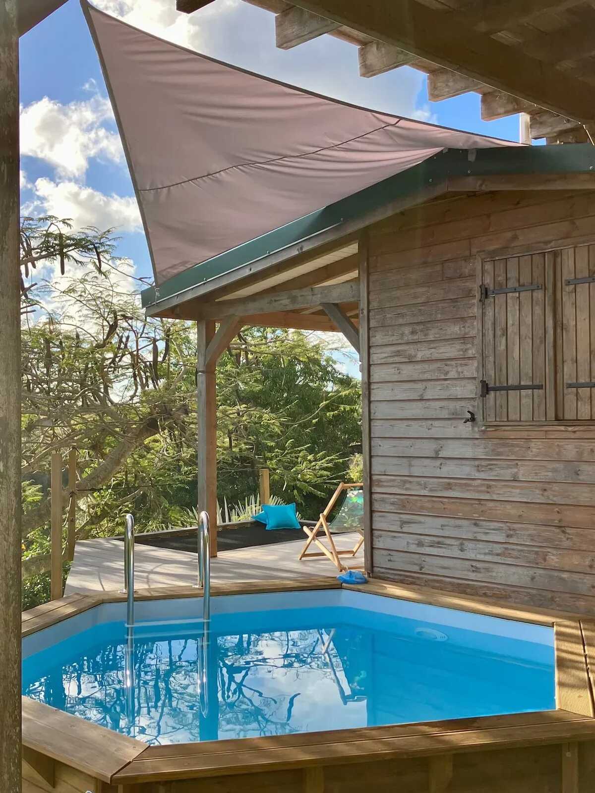 Chalet avec piscine privée chauffée à Le Gosier, Guadeloupe - Photo 3