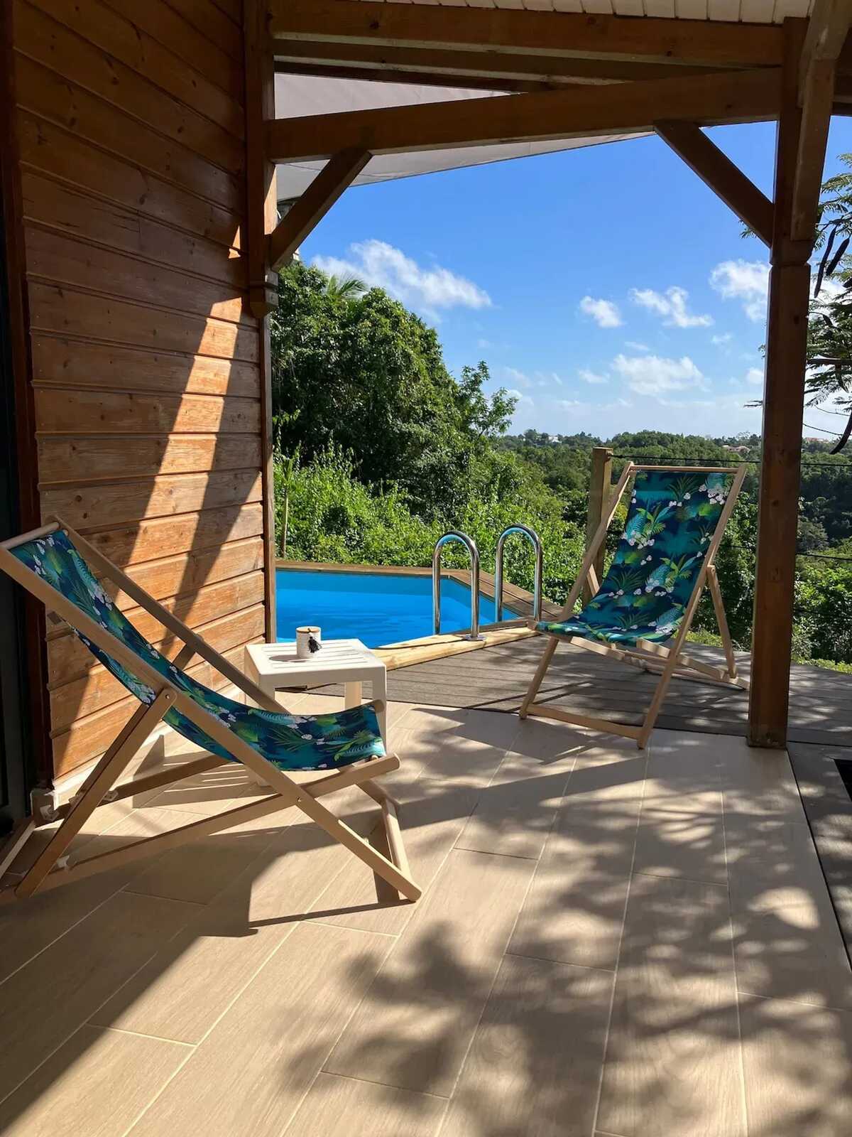 Chalet avec piscine privée chauffée à Le Gosier, Guadeloupe - Photo 17