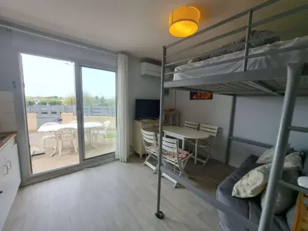 Location appartement à Marseillan Plage, Studio rénové avec climatisation, terrasse et parking à Marseillan-Plage