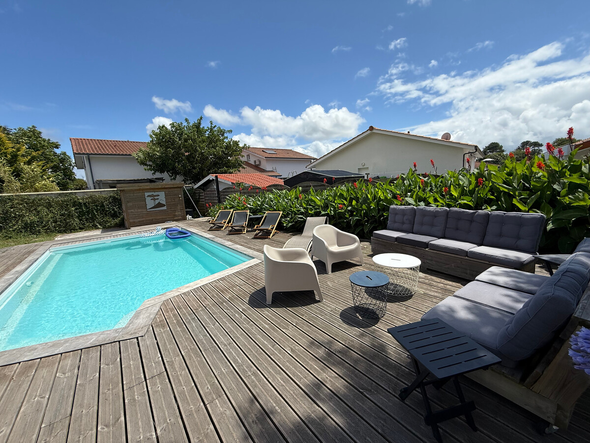 Maison 5 chambres, piscine privée à Biscarrosse - Photo 1