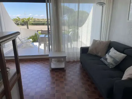 Studio + 2 cabines en front de mer au Grau-du-Roi, terrasse : photo 6