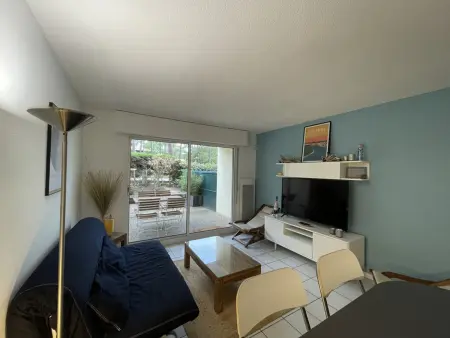 T2 avec jardinet et piscine partagée à Soustons, parking privé : photo 2