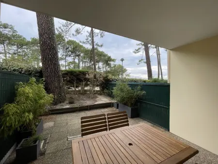 T2 avec jardinet et piscine partagée à Soustons, parking privé : photo 8