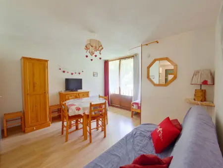 Studio 24 m² loggia Sud-Est aux Rousses : photo 4
