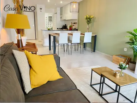 Appartement moderne près de la plage, climatisé, 2 chambres, avec jardin commun : photo 3