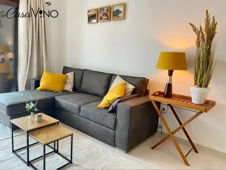 Appartement moderne près de la plage, climatisé, 2 chambres, avec jardin commun : photo 5
