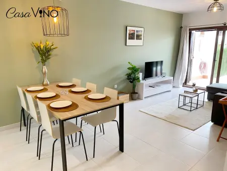 Appartement moderne près de la plage, climatisé, 2 chambres, avec jardin commun : photo 8