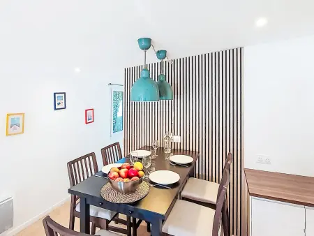 Maison Les Cariatides 3 – plage à 100 m, piscine commune : photo 4