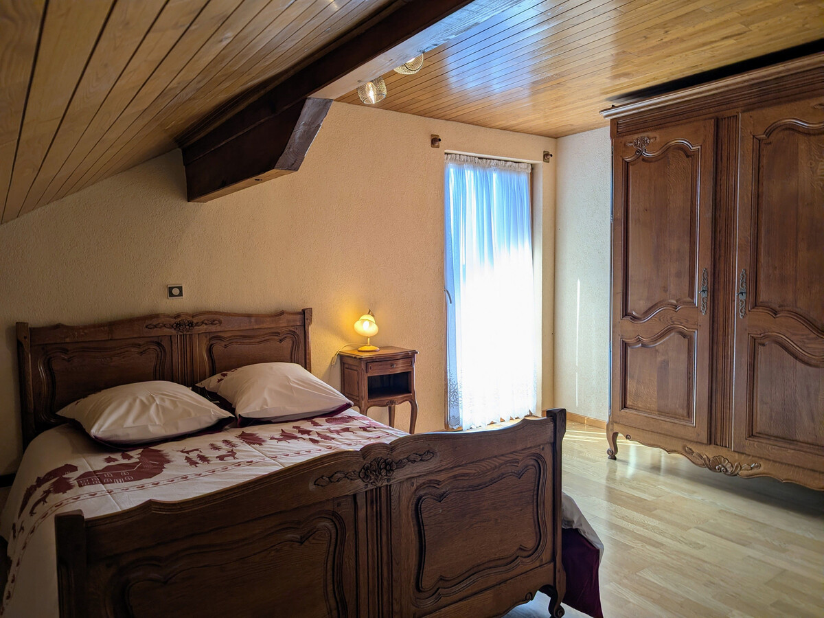 Gîte 9 pers. Belfahy : cheminée, vue Vosges - Photo 4