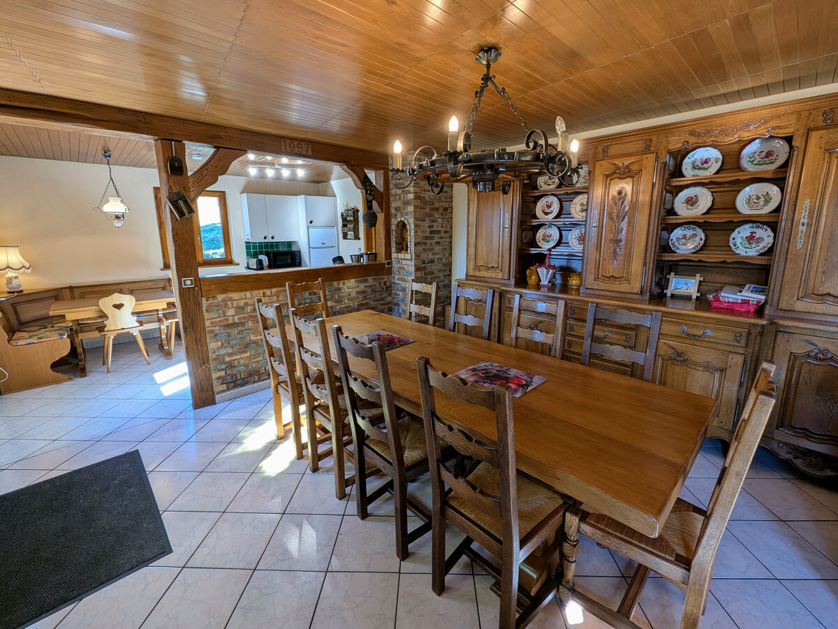 Gîte 9 pers. Belfahy : cheminée, vue Vosges - Photo 11