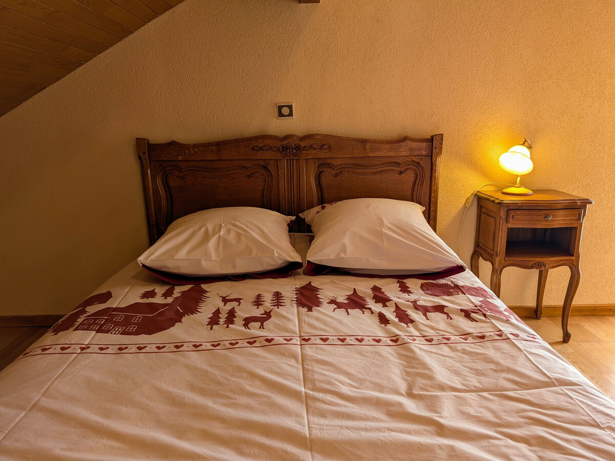 Gîte 9 pers. Belfahy : cheminée, vue Vosges - Photo 19