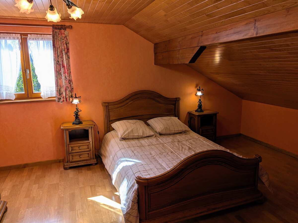 Gîte 9 pers. Belfahy : cheminée, vue Vosges - Photo 20