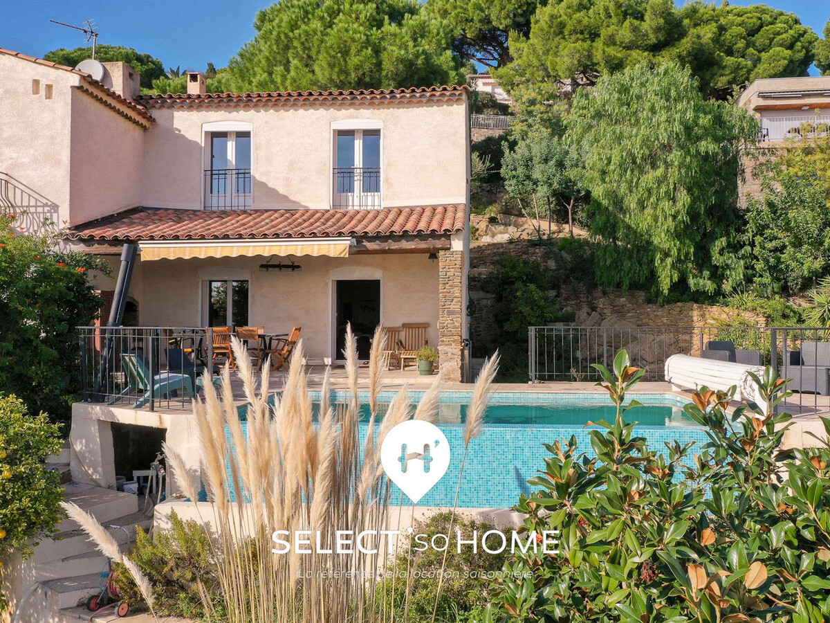 Villa 10 pers. au Lavandou : piscine débordement vue mer - Photo 2
