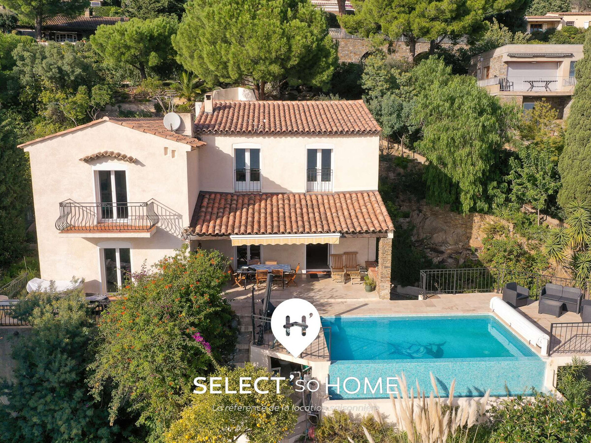 Villa 10 pers. au Lavandou : piscine débordement vue mer - Photo 19