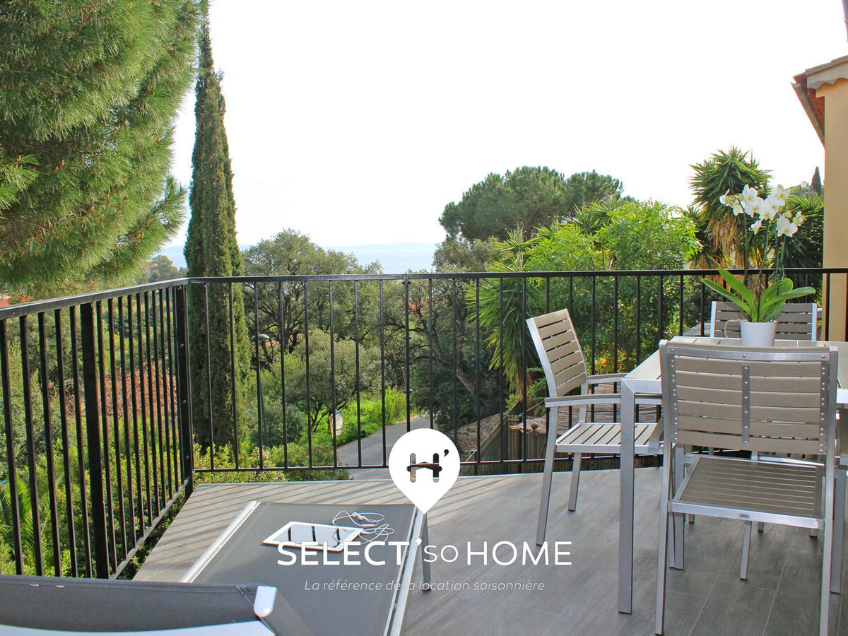 Appartement 4 personnes vue mer au Lavandou, plage à pied - Photo 1