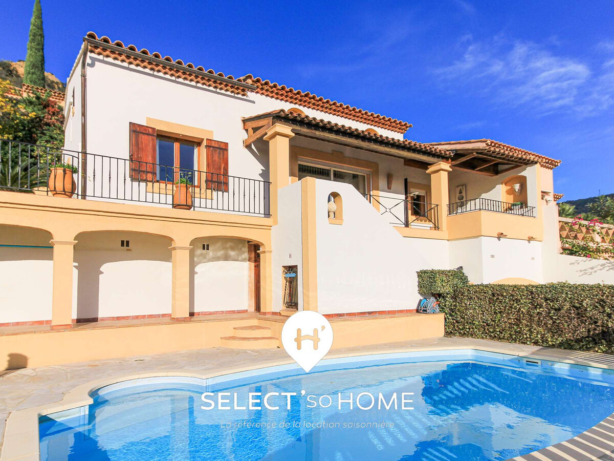 Villa méditerranéenne au Lavandou, 8 pers, piscine vue mer - Photo 13