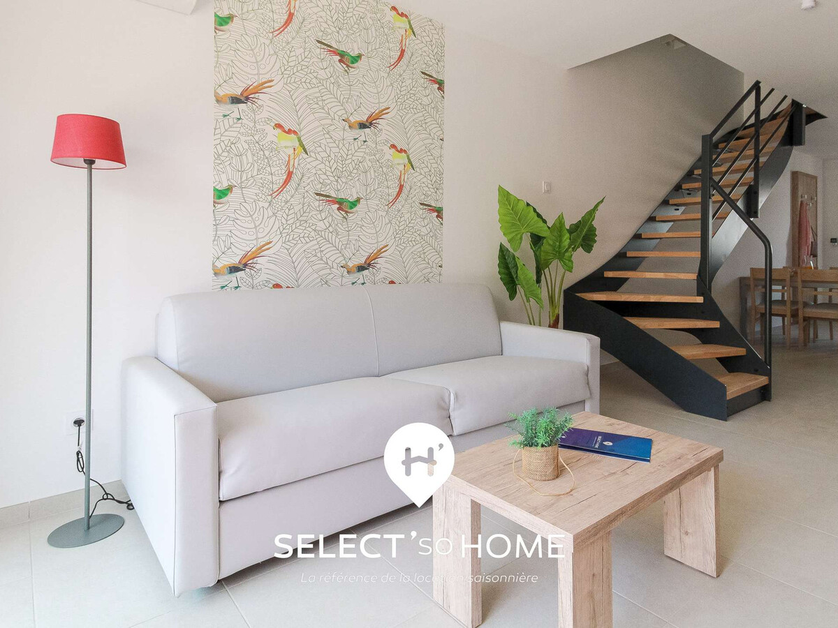 Duplex moderne à 2 pas de la plage, piscine et jardin - Photo 5