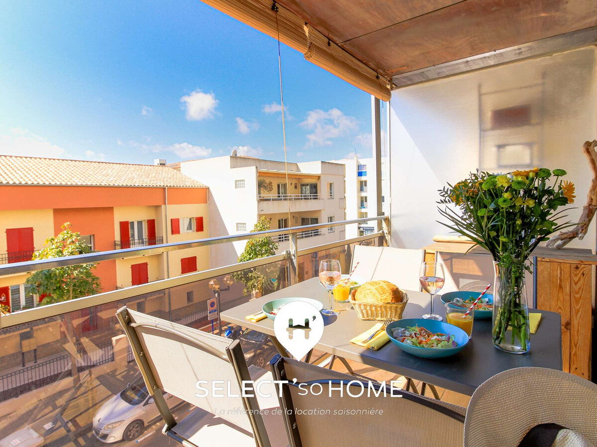 Appartement 4 pers. au Lavandou : balcon sud, mer vue - Photo 1