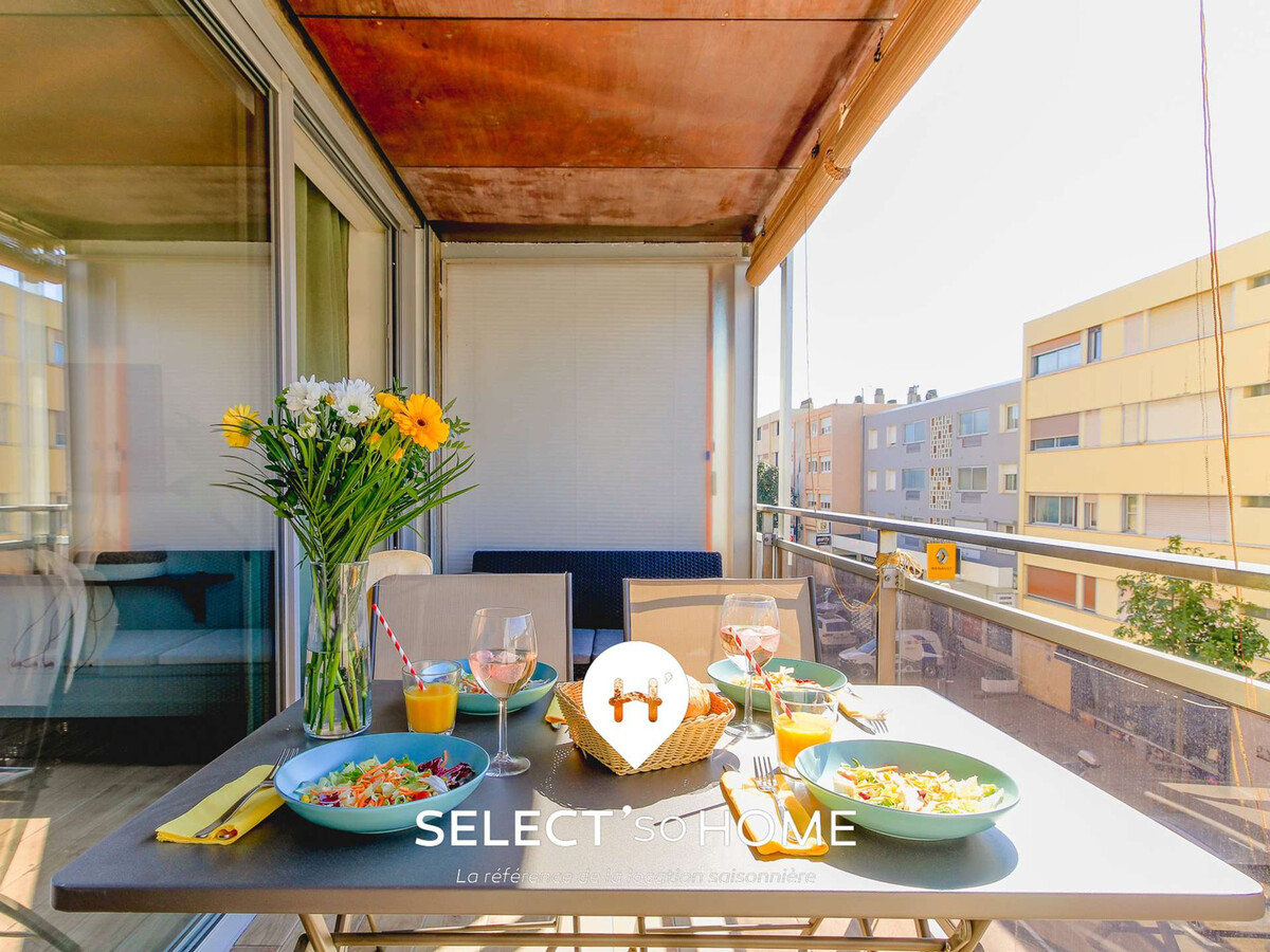Appartement 4 pers. au Lavandou : balcon sud, mer vue - Photo 10