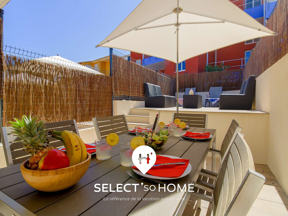 Duplex 6 pers La Favière, terrasse sud et piscine - Photo 1