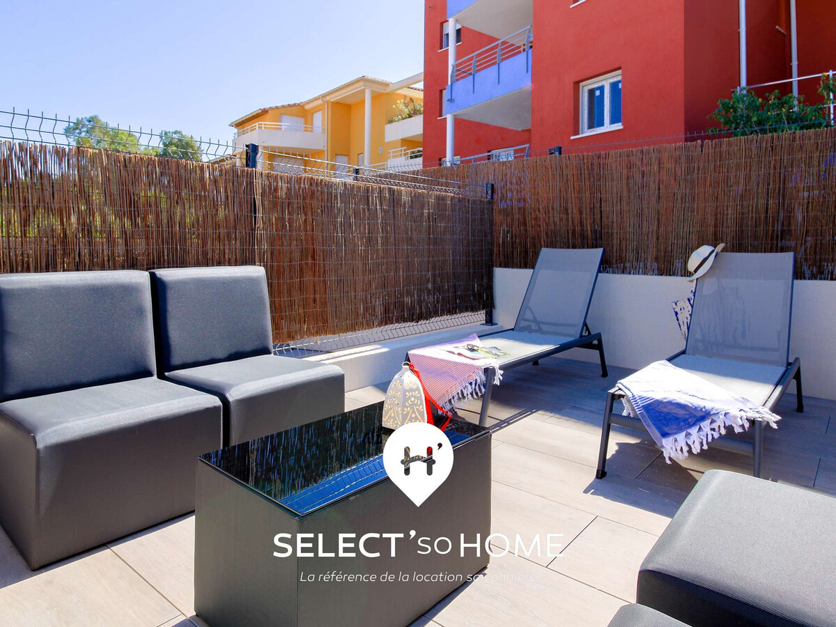 Duplex 6 pers La Favière, terrasse sud et piscine - Photo 10