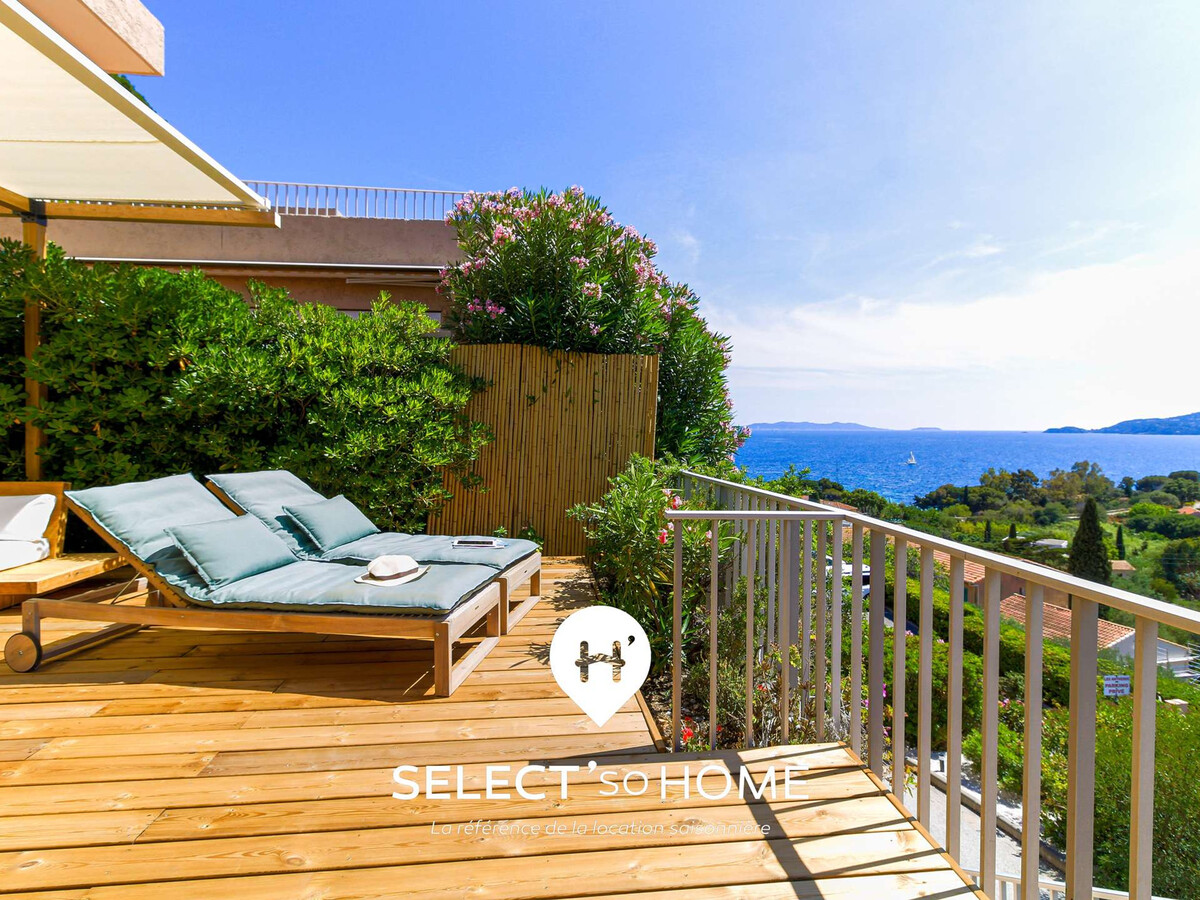 Appartement vue mer avec terrasse XXL au Lavandou - Photo 1