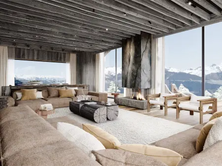 Location chalet à Courchevel 1850, Chalet moderne avec spa et piscine à Courchevel 1850