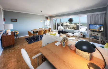 Appartement vue mer sur la plage à Ostende, 2 chambres, 2 balcons : photo 4
