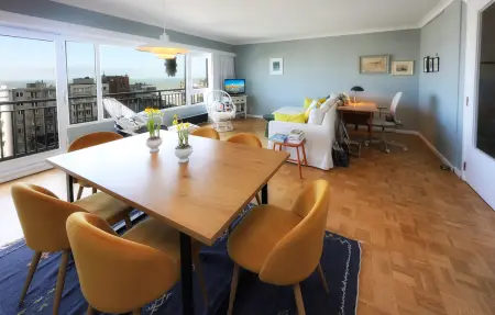 Appartement vue mer sur la plage à Ostende, 2 chambres, 2 balcons : photo 5