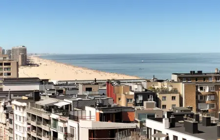 Appartement vue mer sur la plage à Ostende, 2 chambres, 2 balcons : photo 9