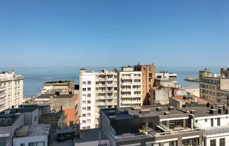Appartement vue mer sur la plage à Ostende, 2 chambres, 2 balcons : photo 10