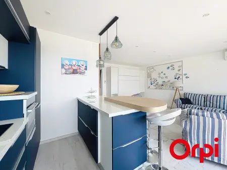 Studio 34 m² terrasse vue mer, climatisé à Menton : photo 6