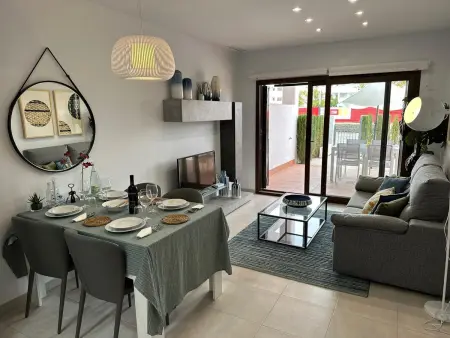 Appartement 2 chambres avec piscine commune, à 500 m de la plage à San Juan de los Terreros : photo 2