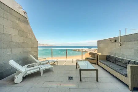 Maison Las Canteras : terrasse avec vue mer à Las Palmas : photo 3