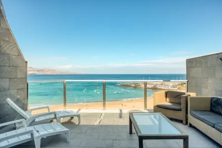 Maison Las Canteras : terrasse avec vue mer à Las Palmas : photo 27