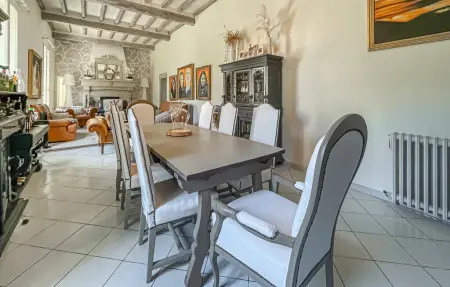 Maison de maître 12 personnes avec piscine à Connaux : photo 18