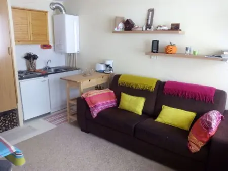 Location appartement à La Mongie, Studio cabine 4 pers. avec parking couvert, balcon sud aux pieds des pistes