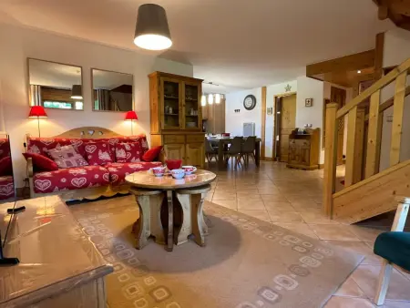 T4 Duplex Samoëns, 3 chambres, balcon, parking privé : photo 7