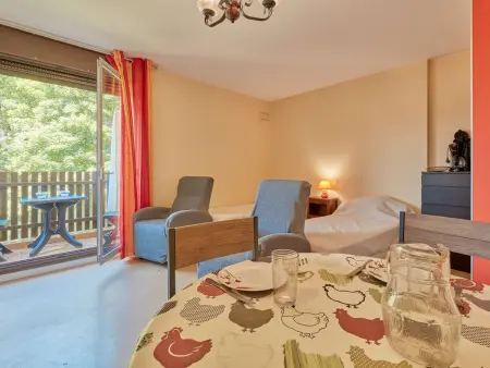 Location appartement à Barbotan les Thermes, T1 bis avec balcon, animaux admis, parking et wifi gratuits