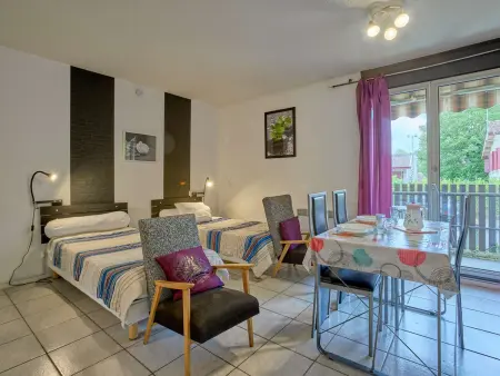 Location appartement à Barbotan les Thermes, Studio lumineux 23 m², 2 personnes, animaux admis, parking