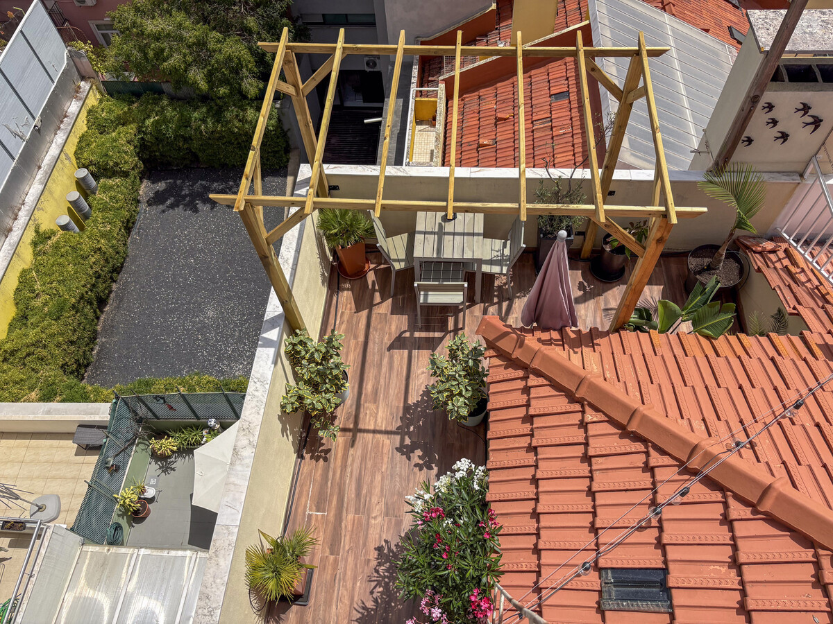 Penthouse privé à Lisbonne, terrasse vue pont et fleuve - Photo 8