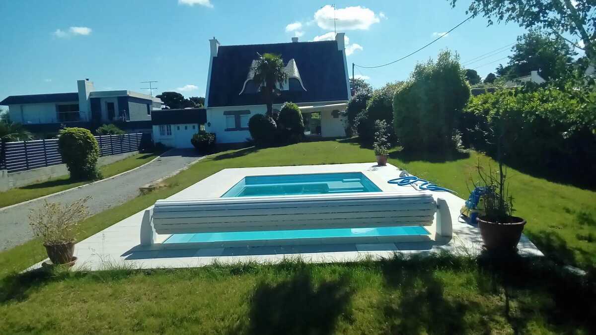 Villa 4 chambres, piscine privée à Concarneau - Photo 1
