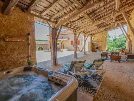 Le Mas d'Amour : maison de charme avec jacuzzi à Montcabrier : photo 16