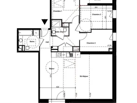 Appartement 4 pièces neuf Valmorel, vue Lauzière : photo 11