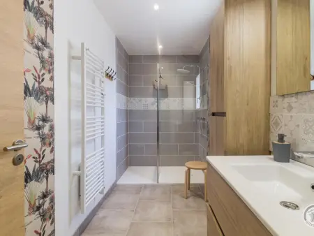 Maison plage à Portbail : 3 chambres, séjour lumineux, draps inclus : photo 11