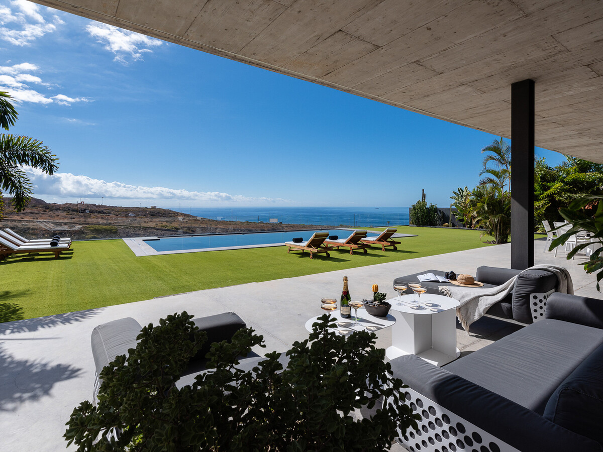 Villa brutaliste avec piscine chauffée à Adeje - Photo 28