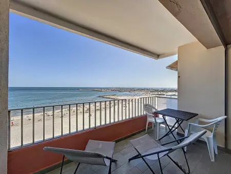 Location appartement à Palavas les Flots, Palavas: T3 Traversant, Vue Mer, 6 Pers