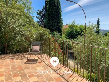 Villa provençale 5 pers à Bormes, jardin méditerranéen : photo 15