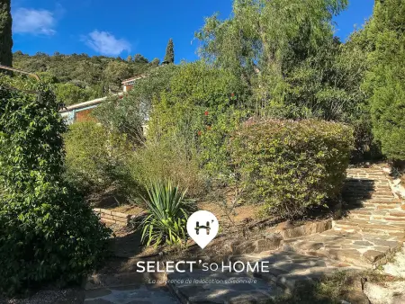 Villa provençale 5 pers à Bormes, jardin méditerranéen : photo 18