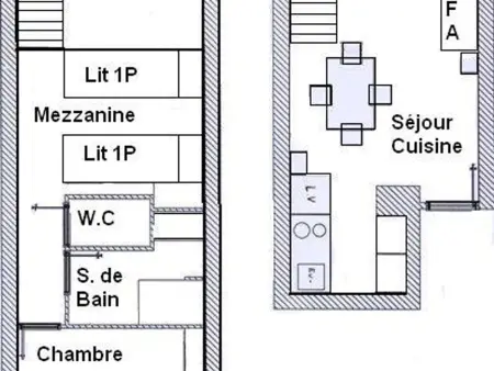 Appartement mezzanine 4 pers à 300m des remontées à Aussois : photo 7